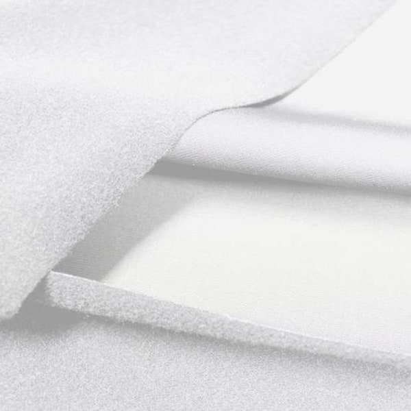 Brushed Polyester Spandex Tricot with DWR - White (PFP)