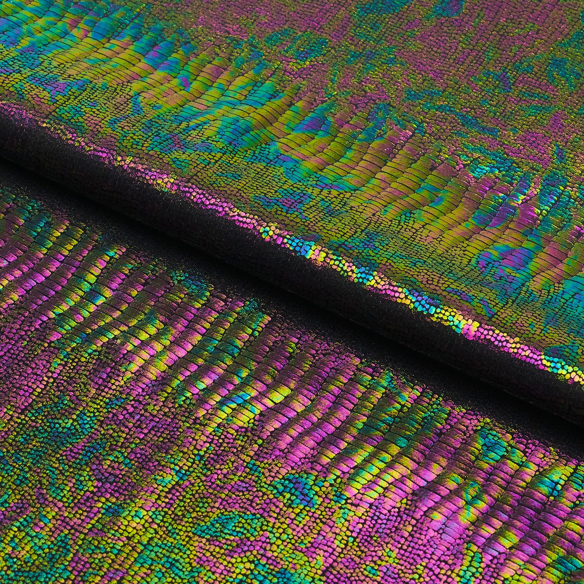 Oil Slick Python Hologram Spandex | Blue Moon Fabrics - Etsy