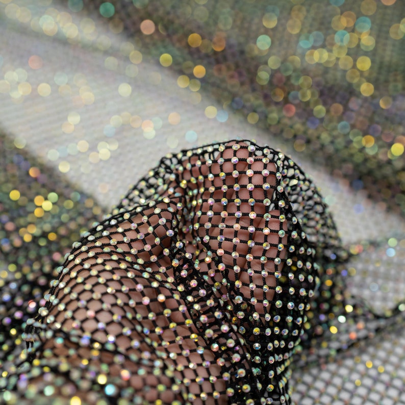 Enigma Diamond Fishnet Fabric | Blue Moon Fabrics - Etsy
