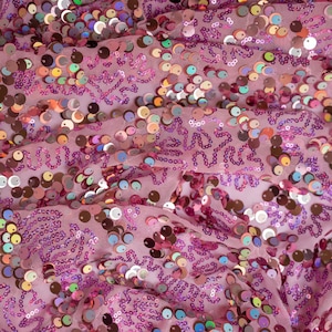 Fame Stretch Mesh Sequin Fabric | Blue Moon Fabrics