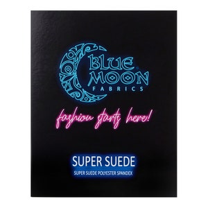 Super Suede Polyester Spandex Farbkarte | Blauer Mond Stoffe
