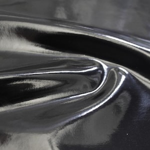 Black Shiny Glossy PVC Pleather 4 Way Stretch Fabric , Black Latex Fabric  by Yard, Black Faux Patent Leather, Black Glossy Vinyl Fabric -  Denmark