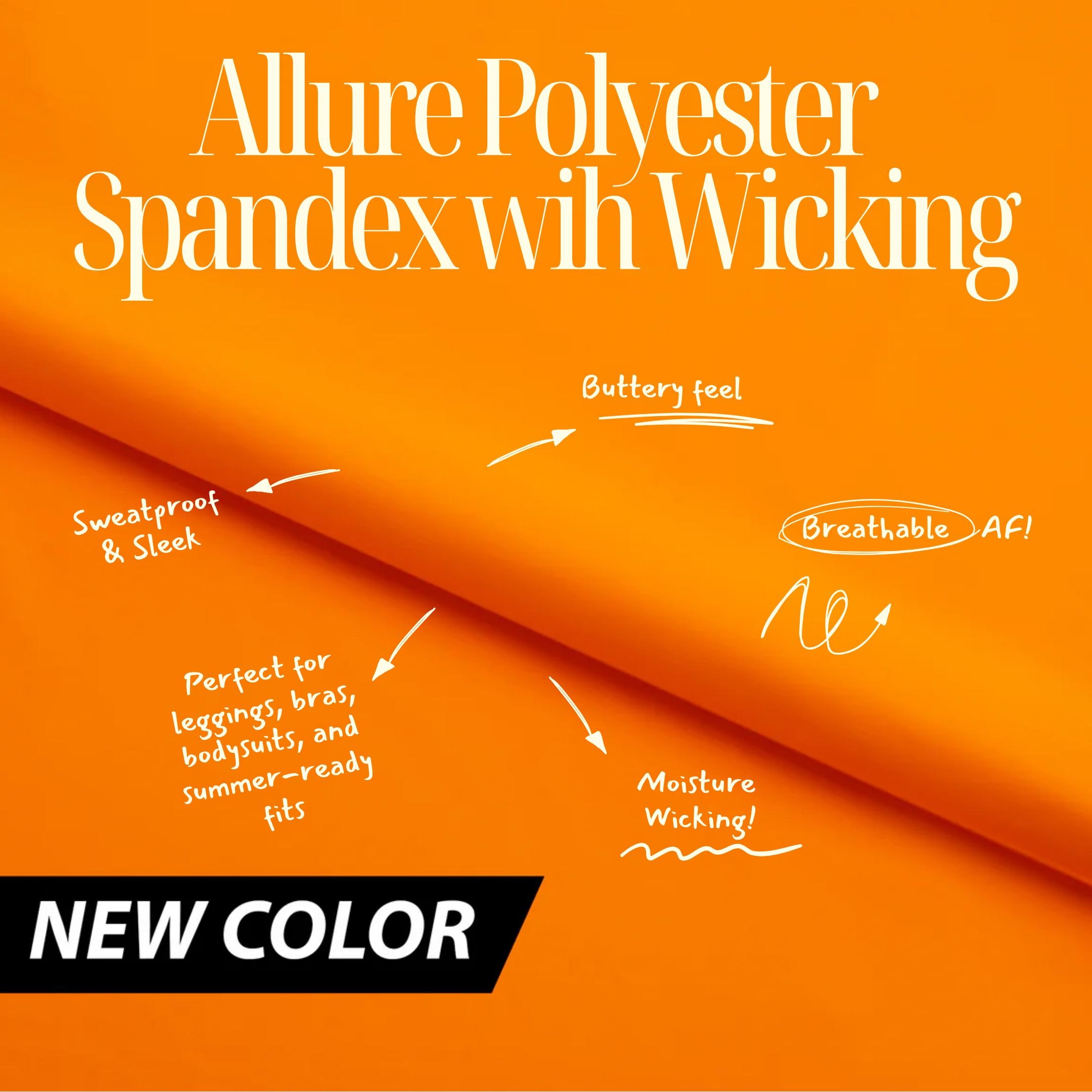 Allure Polyester Spandex with Wicking – Activewear & Performance Fabric | Blue Moon Fabrics