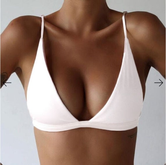 Hot Sexy Bikinis Women Halter Push up Padded Bra Bralette -  Israel