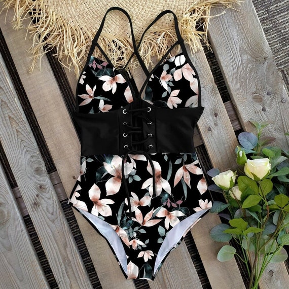 Bañador Sexy para mujer, traje de baño negro, Monokini Vintage, Trikini,  verano 2022