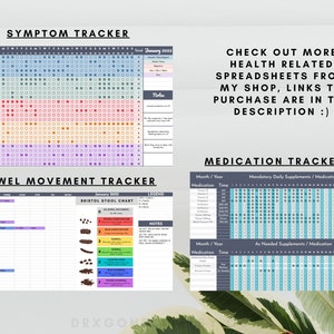 Doctor's Appointment Organizer Google Sheets Autoimmune Diseases Chronic Pain Illnesses Medical History Spreadsheet Digital Download image 8