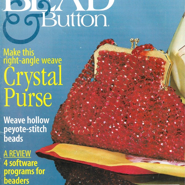 Bead & Button Number 25, June 1998, 85 Pages, Vintage Beading Button Jewelry Making Necklace Magazine Tutorials and Patterns PDF Download