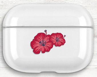 Red Poppies Floral Art Apple AirPods 3 Hard Plastic Case AirPods Pro Case For Girls AirPod 3rd Gen Case For Women New AirPods Case SD0263