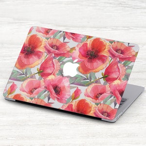 Poppies Macbook Pro/Air Hard Case: Floral Laptop Cover