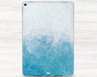 Glitter iPad Mini 6 Case iPad Pro 12.9 Case Sea  iPad Pro 11.4 2021 Hard Case Waves iPad 10.2 2020 Soft Case iPad Pro 5th Gen Case SD0311
