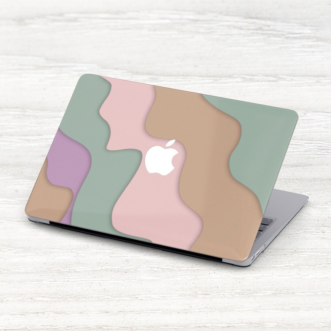 Abstract Wave MacBook Pro Hard Case: Pastel Color Block Art - Etsy