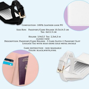 World Map Purple Marble Your name on Passport Holder PU Leather Cover For Cards Case Travel Accessories Woman Wallet With Luggage Tag SD0373 image 6