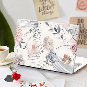 Watercolor Floral MacBook Case, Aesthetic Botanical Cover for MacBook Air 13&quot; 15&quot; & MacBook Pro 14&quot; 16&quot;, Hard Shell. DL0011