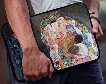 Gustav Klimt Laptop Sleeve Death and Life Laptop Carry Bag Famous Art Sleeve 12 inch Laptop Sleeve 13 inch Sleeve 15 in Laptop Sleeve SD0592