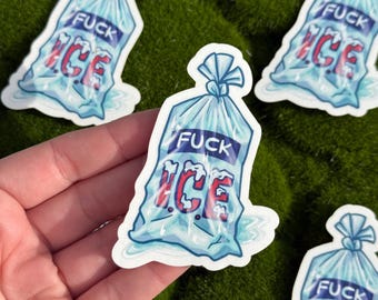 F**K ICE Bag Clear Sticker