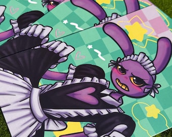 Jax the Rabbit Maid Outfit 4x6 Print