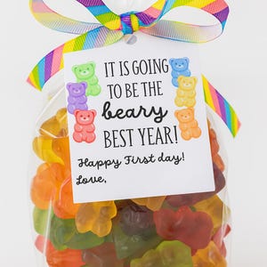 Gummy Bear Back To School Gift Tag: Teacher & Student Treat (Digital Download)