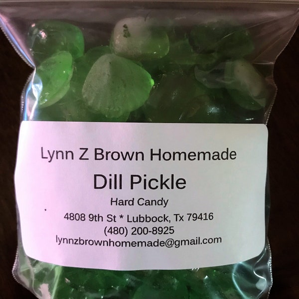 Dill Pickle Hard Candy