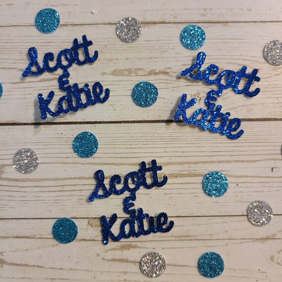 Custom Phrase or Names Glitter Confetti Birthday Graduation Etsy