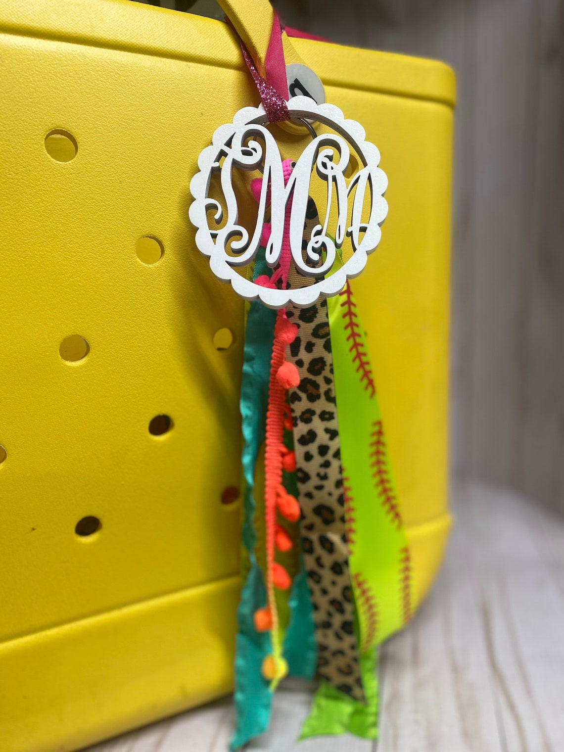 Softball Bogg bag tagBogg bag charm bogg bag tassel bogg Etsy
