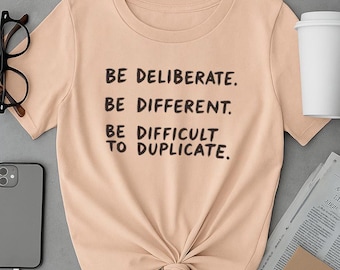 Motivational T-Shirt | Hand-Painted Typography, Creative Gift