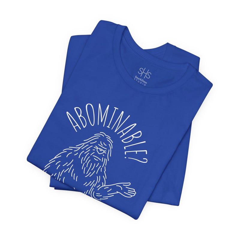 Abominable? Absolutely Yeti Tee | Funny Bigfoot Shirt | Cryptid Top | Unisex Jersey Tee image 18