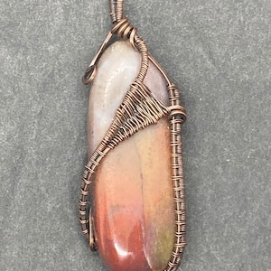 Rainbow Petrified Wood pendant