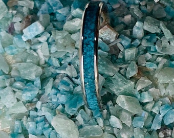 Turquoise channel ring