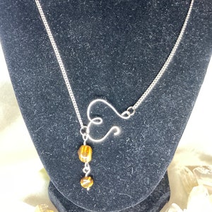 Tiger eye heart necklace