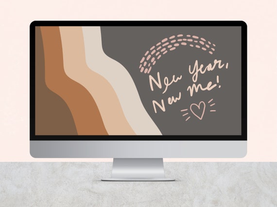Boho Abstract new Year New Me Desktop Laptop - Etsy Boho Abstract new Year New Me Desktop Laptop - Etsy
