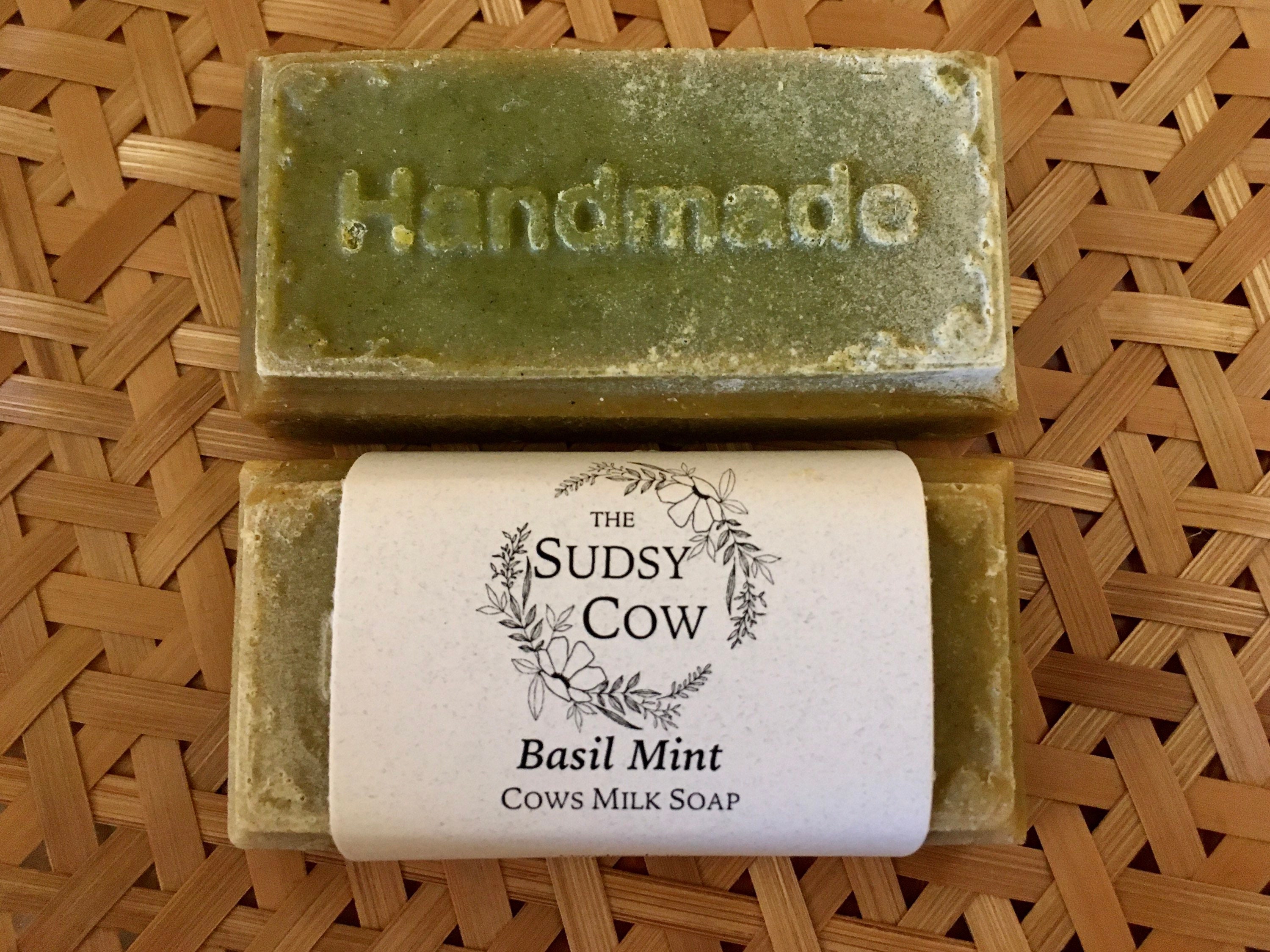 Basil Mint Cows Milk Soap Etsy