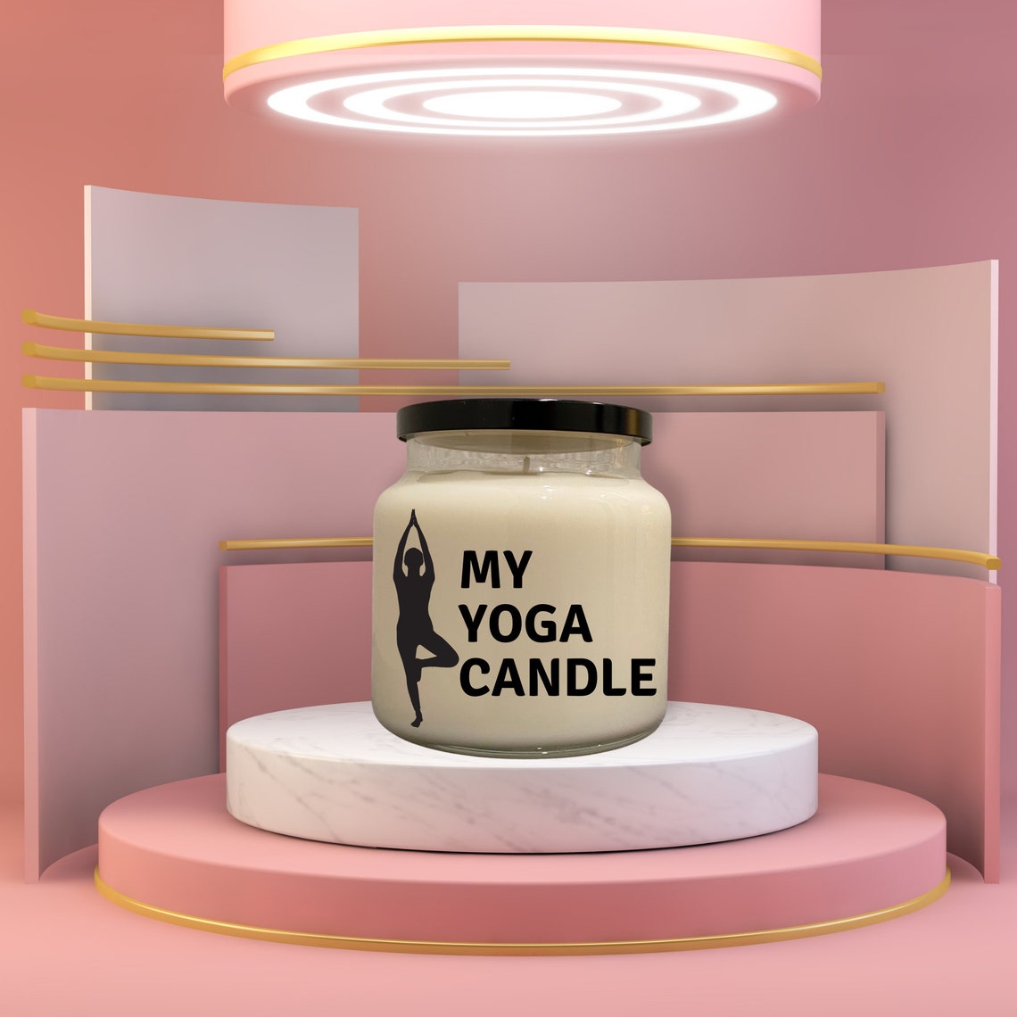 My Yoga Massage Candle Yoga and Meditation Candles Stress Etsy