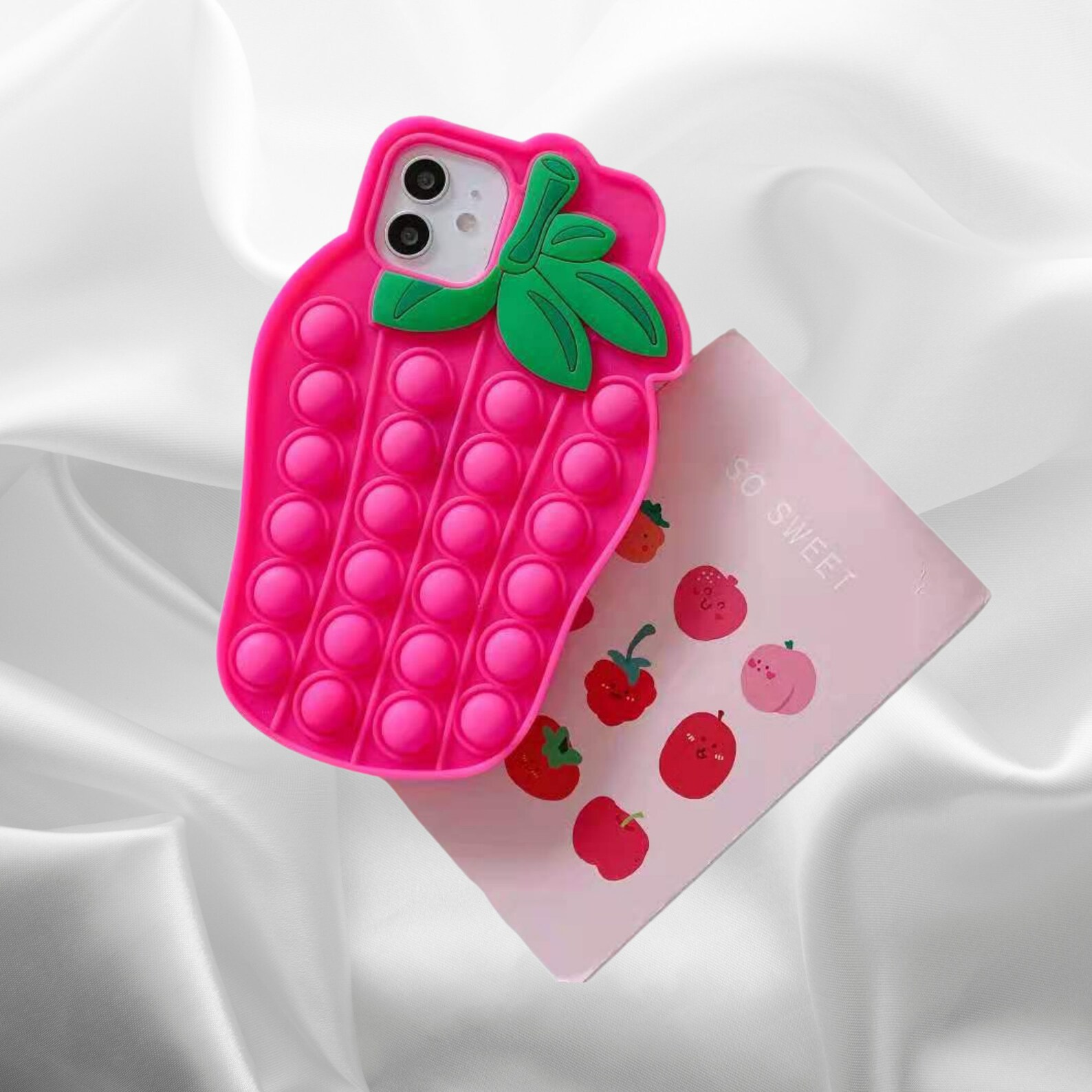 Strawberry Fidget Toys Pop It Phone Case iPhone Case for | Etsy