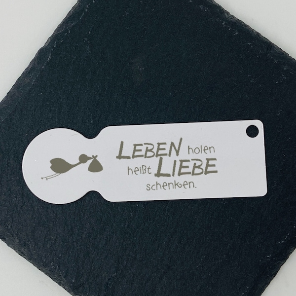 Abschiedsgeschenk für die Hebamme, Einkaufswagenlöser lasergraviert, Chip für den Einkaufswagen, Schlüsselanhänger,