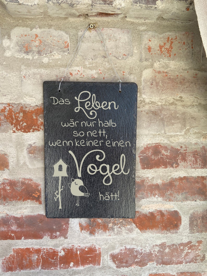 Schieferplatte mit Spruch Haustürschild aus Schiefer Etsy
