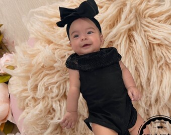 baby girl black romper