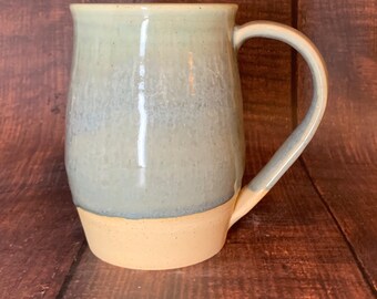 Gray Blue Handmade Mug, Mug, speckled Mug, Rustic Mug, Minimal Mug, Ceramic Mug, Coffee Mug, Tea Mug, Farmhouse Decor, beerstein