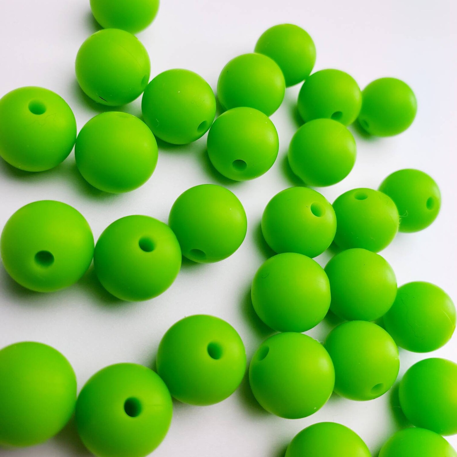 12mm Silicone Beads 10 green | Etsy
