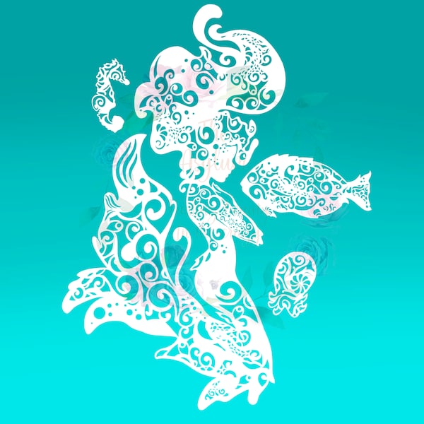 Mermaid mandala