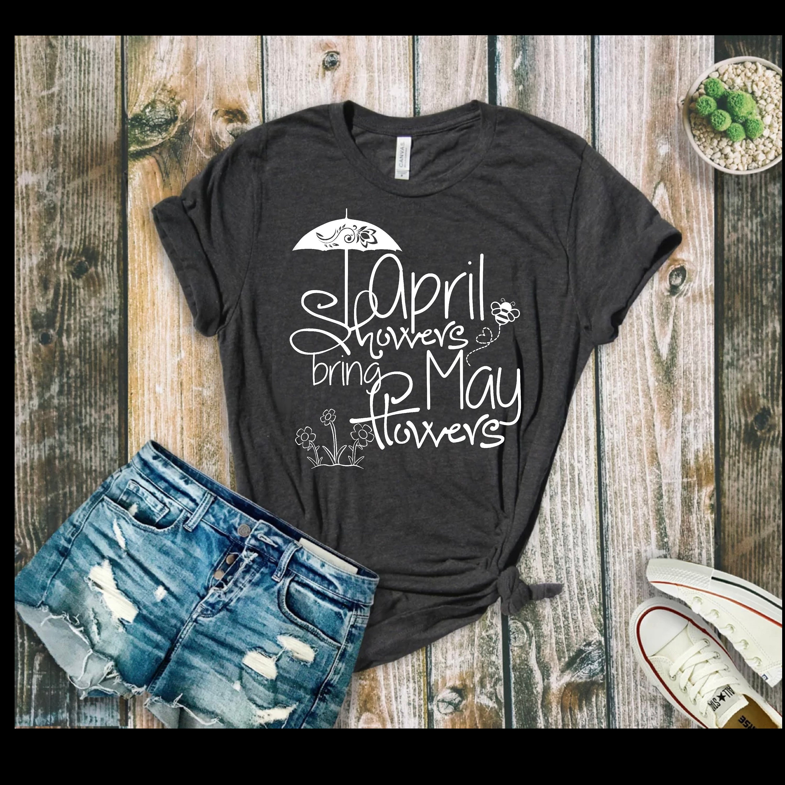 April Showers Bring May Flowers Etsy