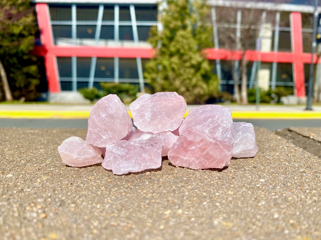 Rose Quartz Rough Crystal 225g Lot of Rose Quartz Roughs for Crafts