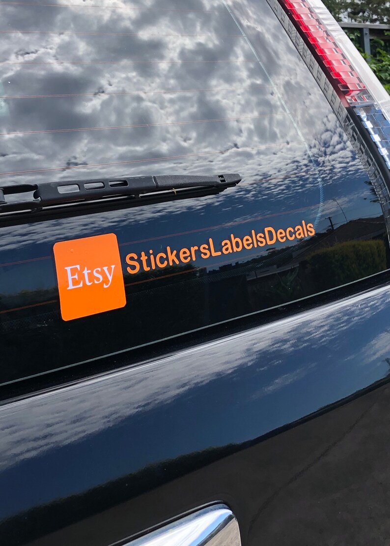 Etsy Shop Follow Me Permanent Car Bumper Sticker Have Your Etsy