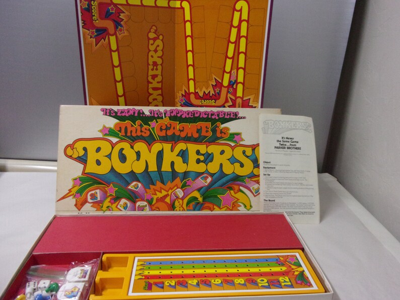 Vintage 1978 Parker Brothers This Game is Bonkers Board Game Etsy