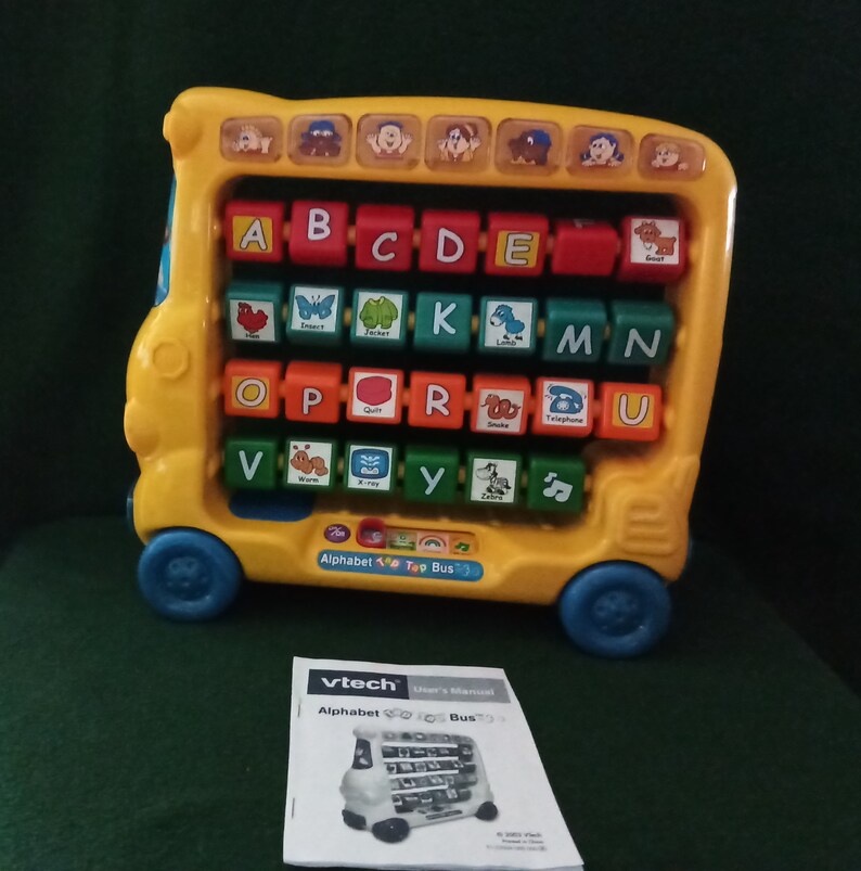 Vtech Alphabet Tap Tap Bus Vintage 2000