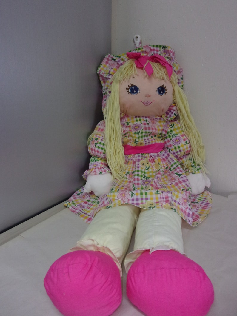 Sweetie Mine Life Size 45 Rag Doll Vintage 1995 Blue Etsy