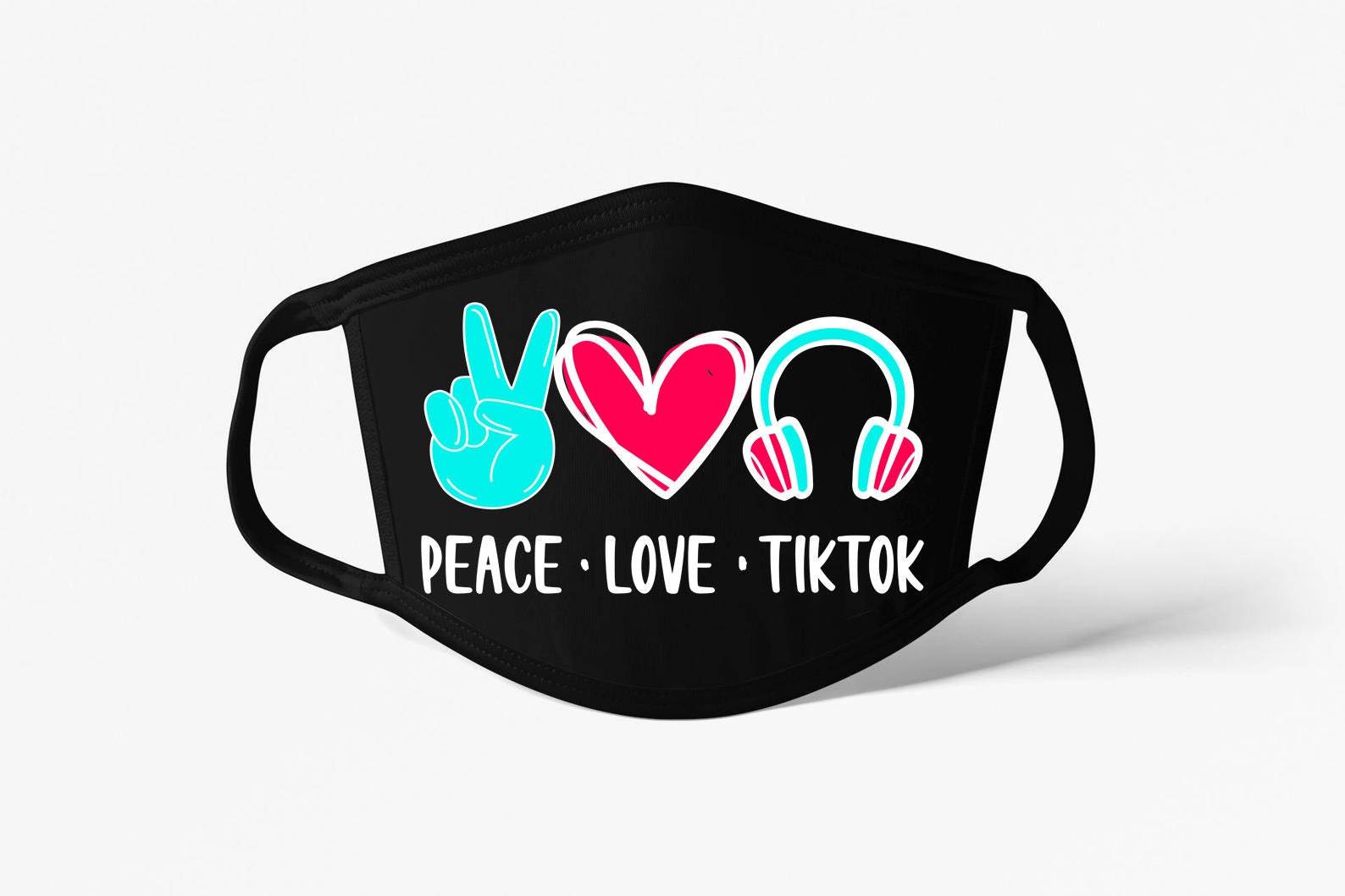 Amor paz y máscara TikTok máscara facial TikTok máscara Etsy