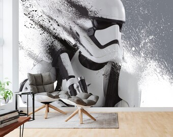 Star Wars Battle Ships Wallpaper Woven Self-Adhesive Wall Art Mural Decal M239 
