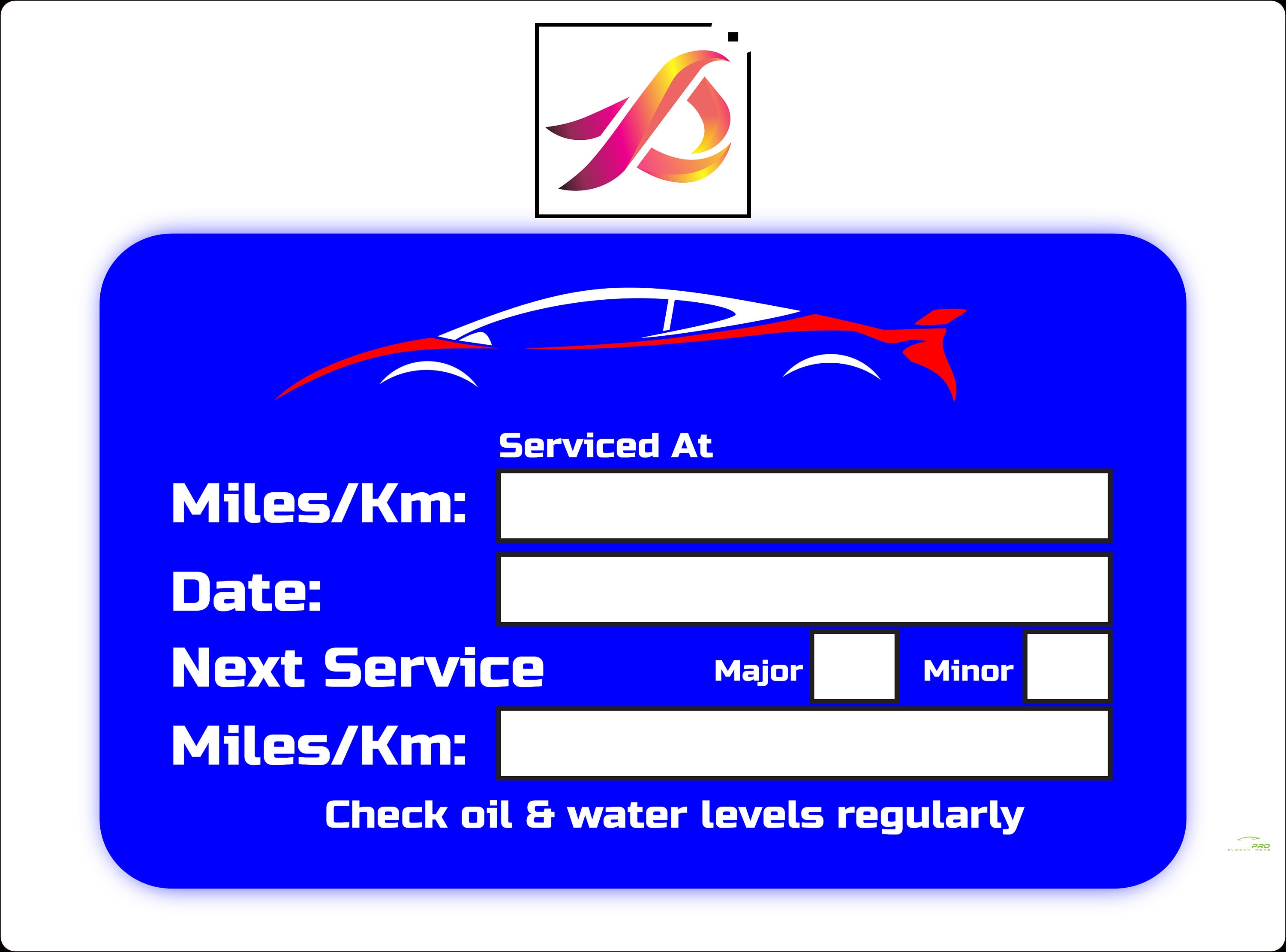 Car service stickers deals