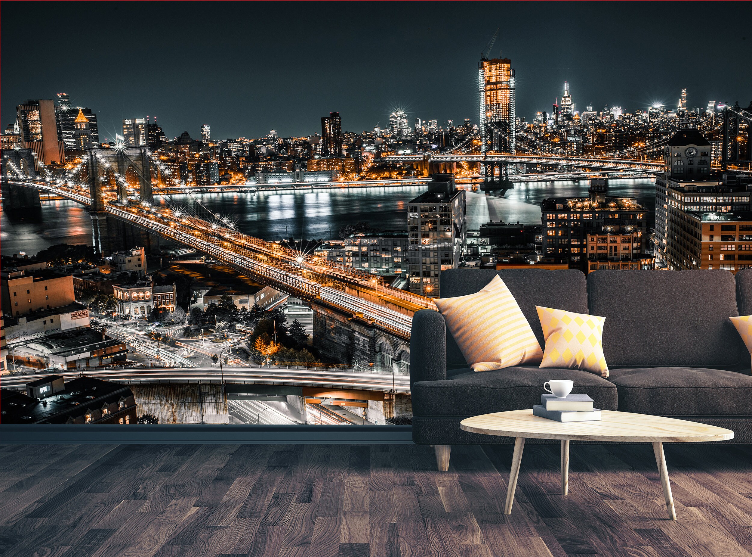 Self Adhesive Peel and Stick New York City Wallpaper Removable | Etsy