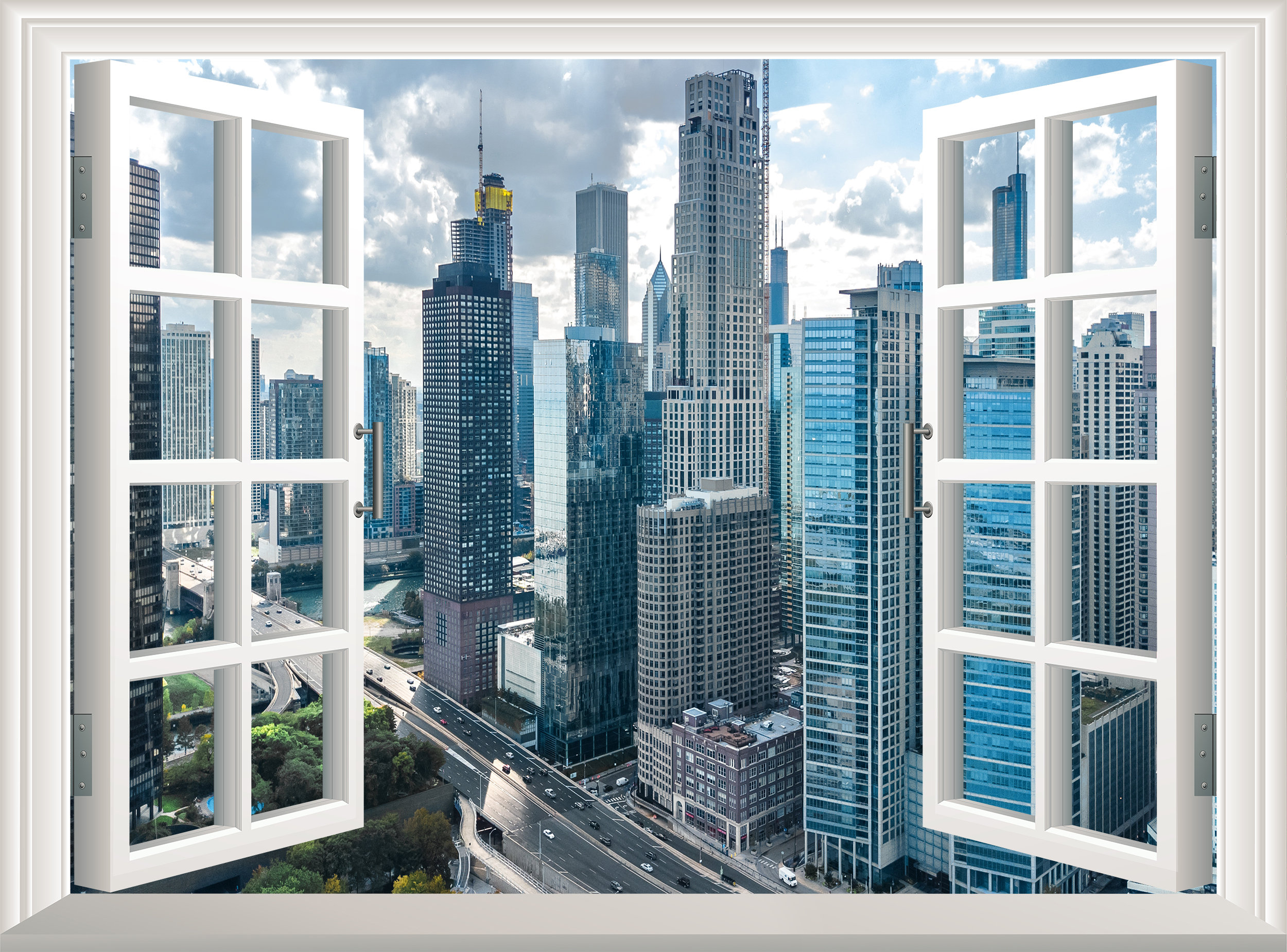 Seattle Window View Sticker Etsy